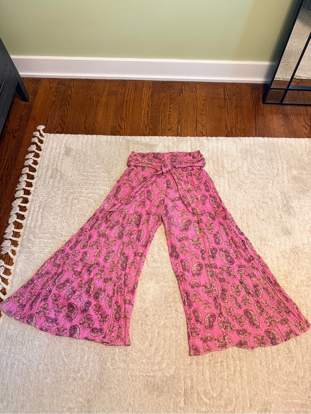 Free People FP One Good Day Printed Wide-Leg Pants - Picture 2 of 6
